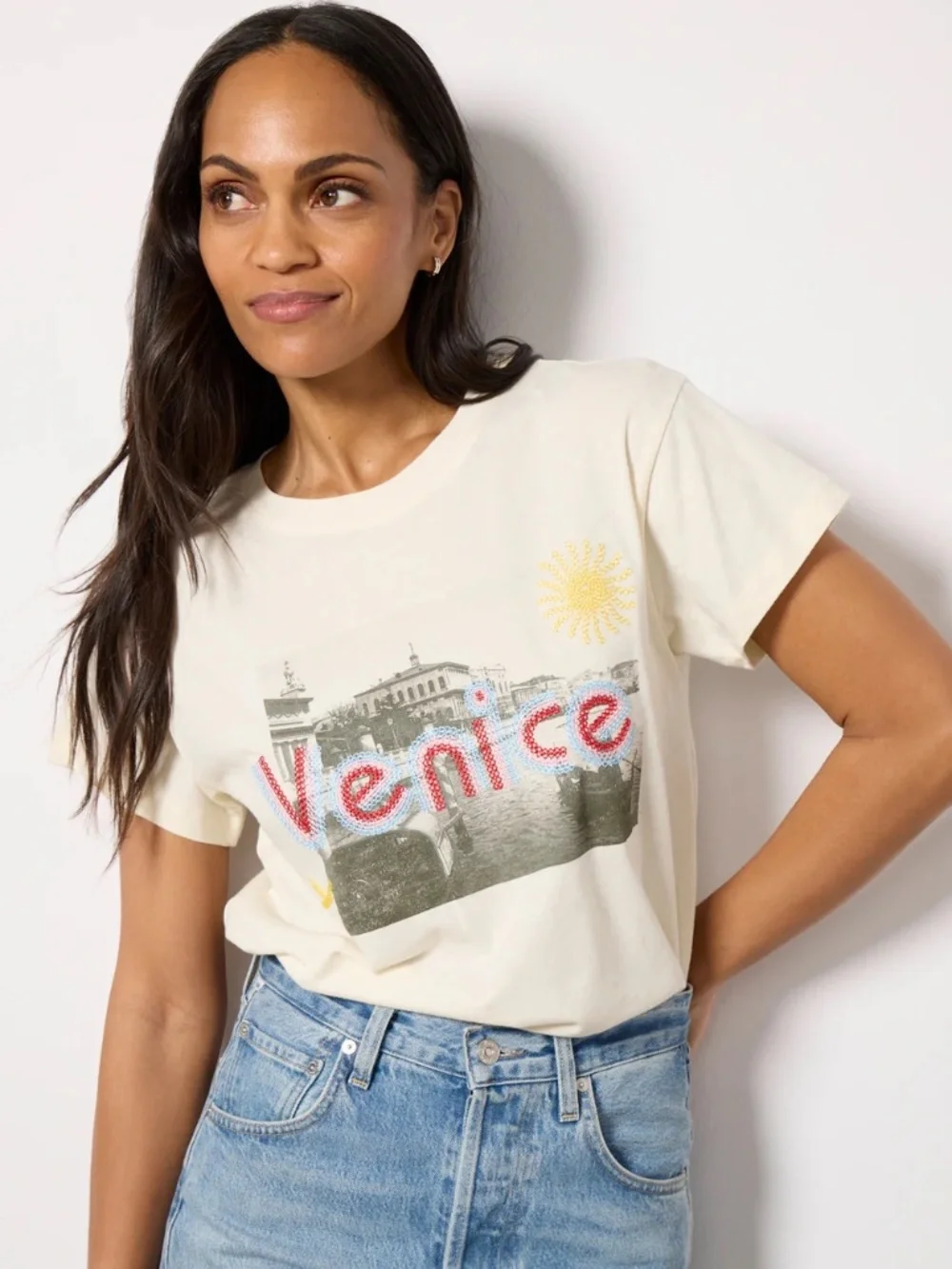 NWOT Letluv for Anthropologie Venice Tee - size XS - Picture 1 of 5